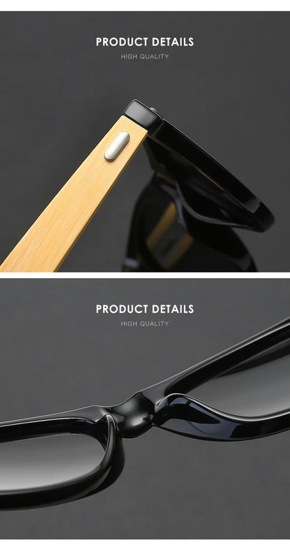 Classic Wooden Sunglasses For  Unisex