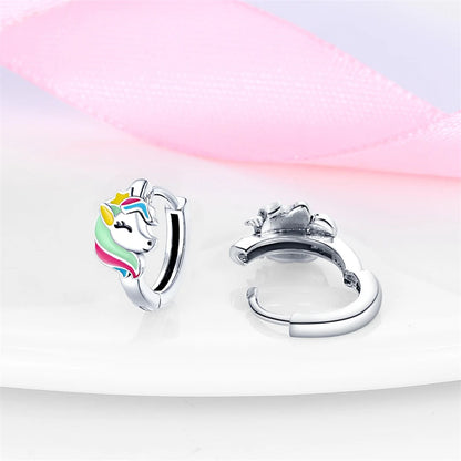 Springtime Earrings For Women 925 Silver Plated Double Hoop Butterfly Bees Ladybird Insect Earrings Party Jewelry Birthday Gifts