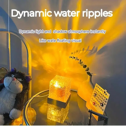 Dynamic Rotating Water Ripple Projector