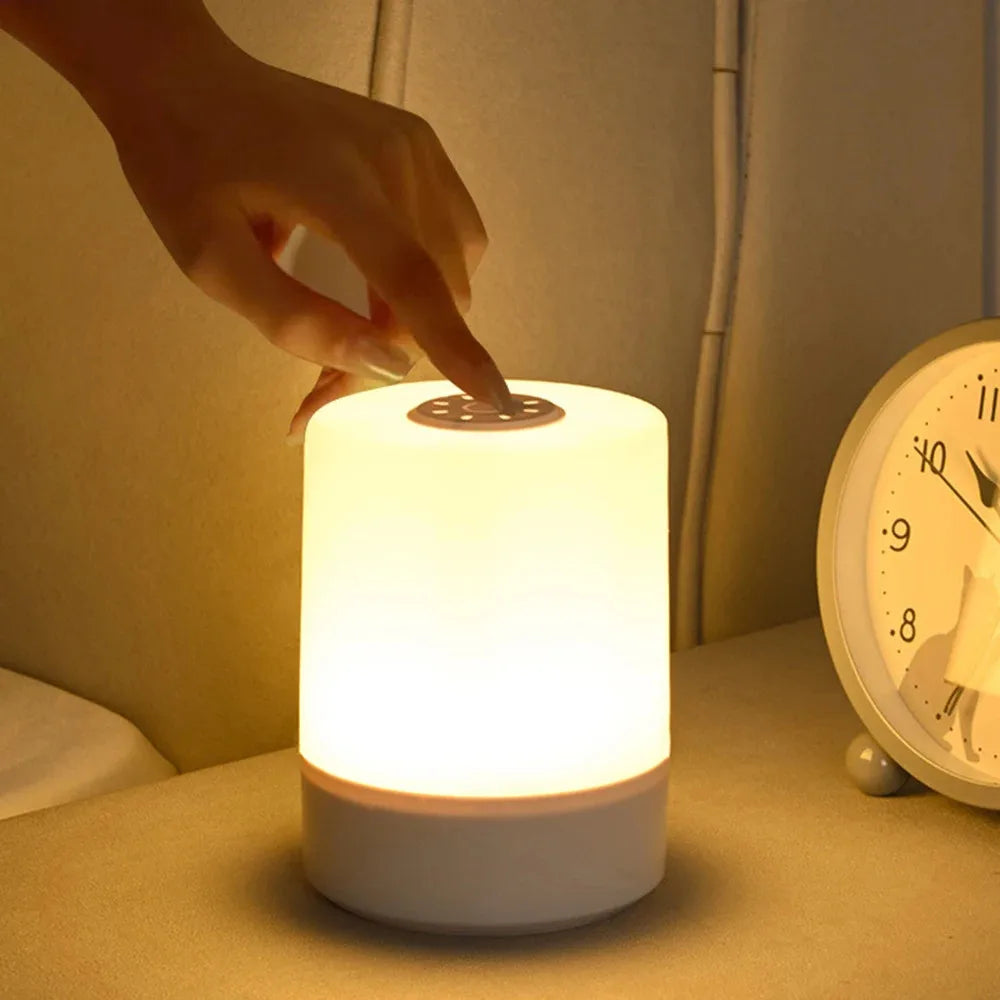 Dimming Touch Night Lamp USB LED Lamp With Switch Sleep Lamp Kitchen Closet Table Lamp Bedroom Home Bedside Night Light