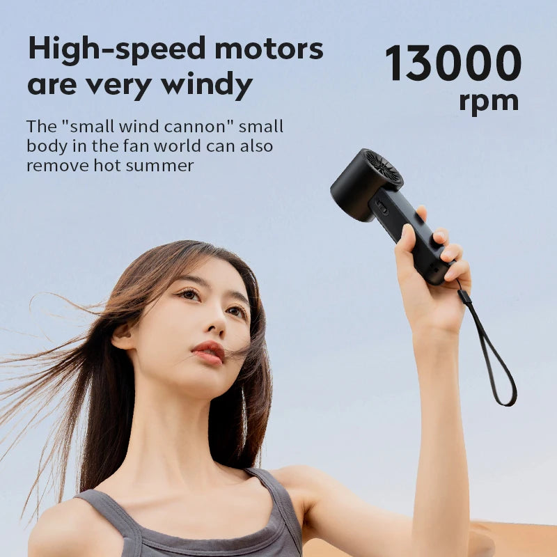 Handheld Turbo Fan Mini Portable with cooler Ceramic semiconductor