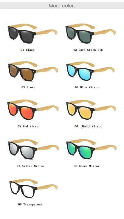 Classic Wooden Sunglasses For  Unisex