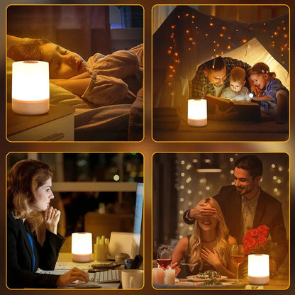 Dimming Touch Night Lamp USB LED Lamp With Switch Sleep Lamp Kitchen Closet Table Lamp Bedroom Home Bedside Night Light