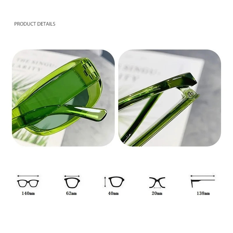 Fashion Rectangle Sunglasses For Women