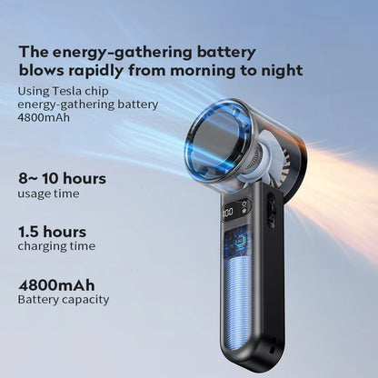 Handheld Turbo Fan Mini Portable with cooler Ceramic semiconductor