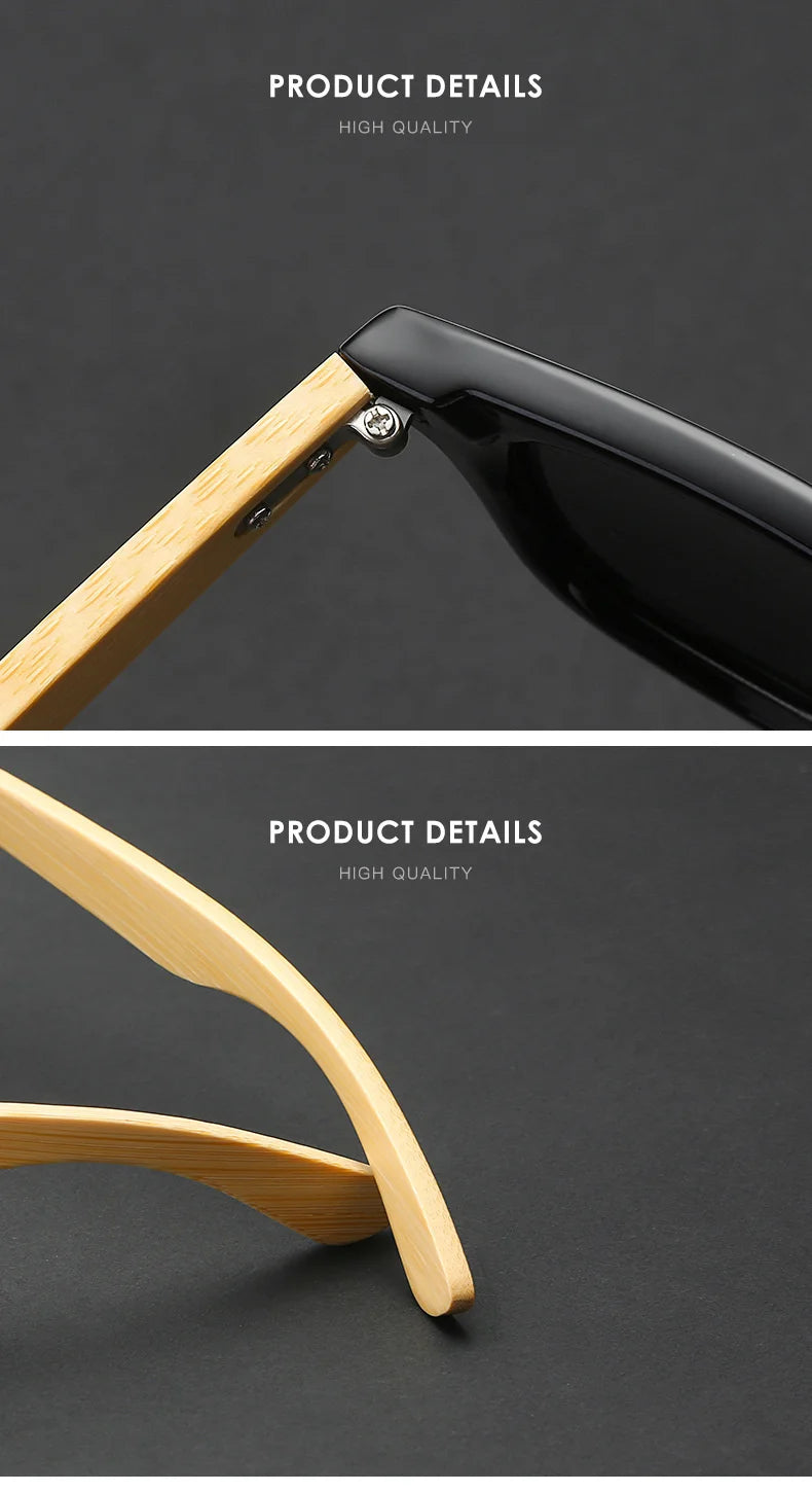 Classic Wooden Sunglasses For  Unisex