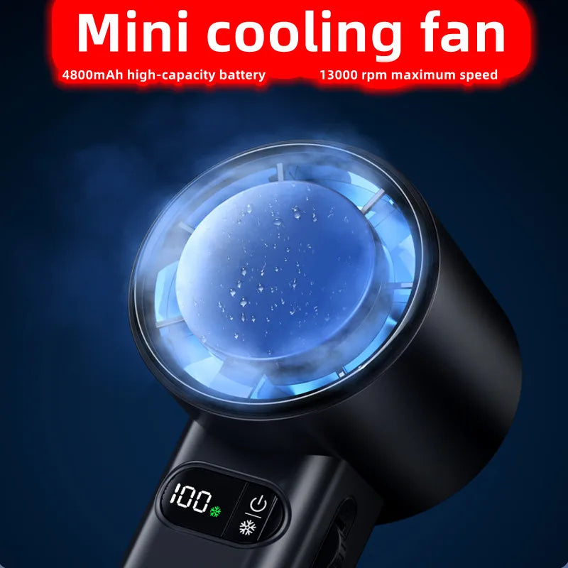 Handheld Turbo Fan Mini Portable with cooler Ceramic semiconductor