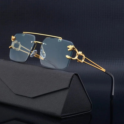 Luxury Square Sunglasses Man Unisex